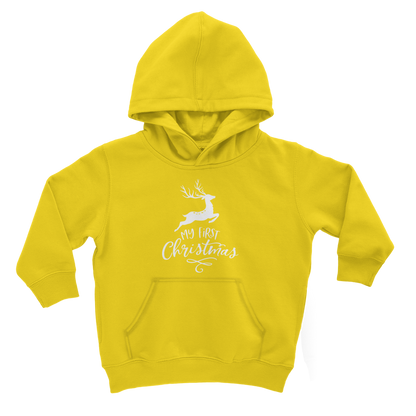 My First Christmas White Classic Kids Hoodie - DirectlyPersonalised