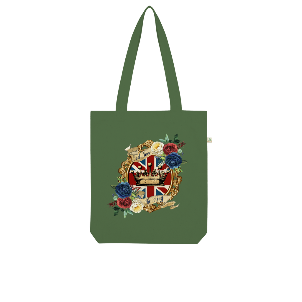 GOD SAVE THE KING Organic Tote Bag - DirectlyPersonalised