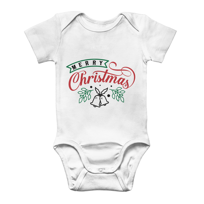 Merry Christmas Classic Baby Onesie Bodysuit