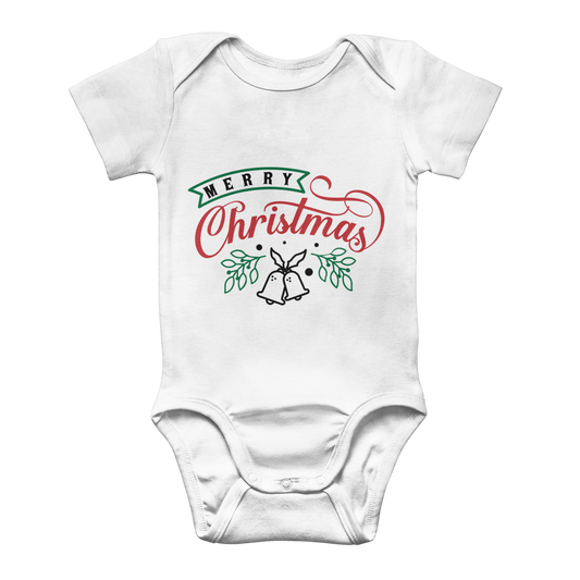 Merry Christmas Classic Baby Onesie Bodysuit