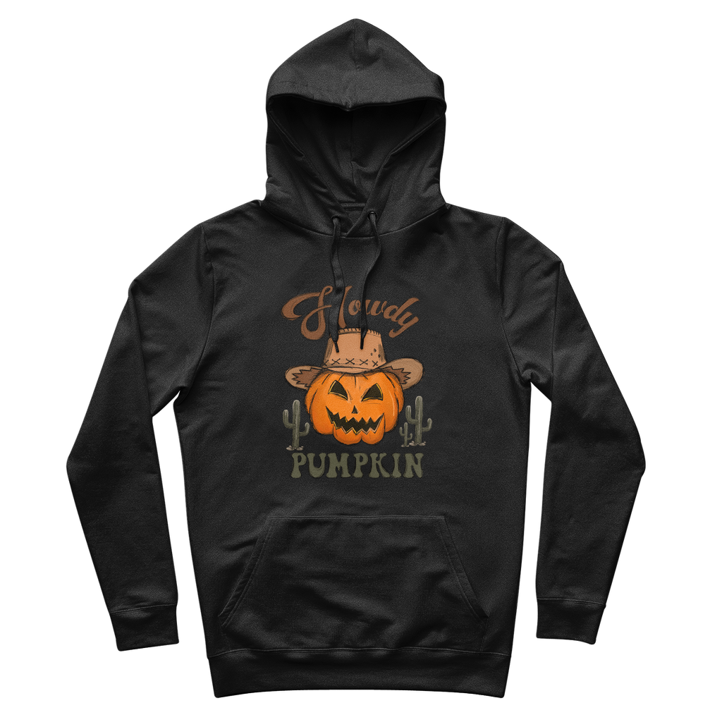HOWDY PUMPKIN 100% Organic Cotton Hoodie - DirectlyPersonalised