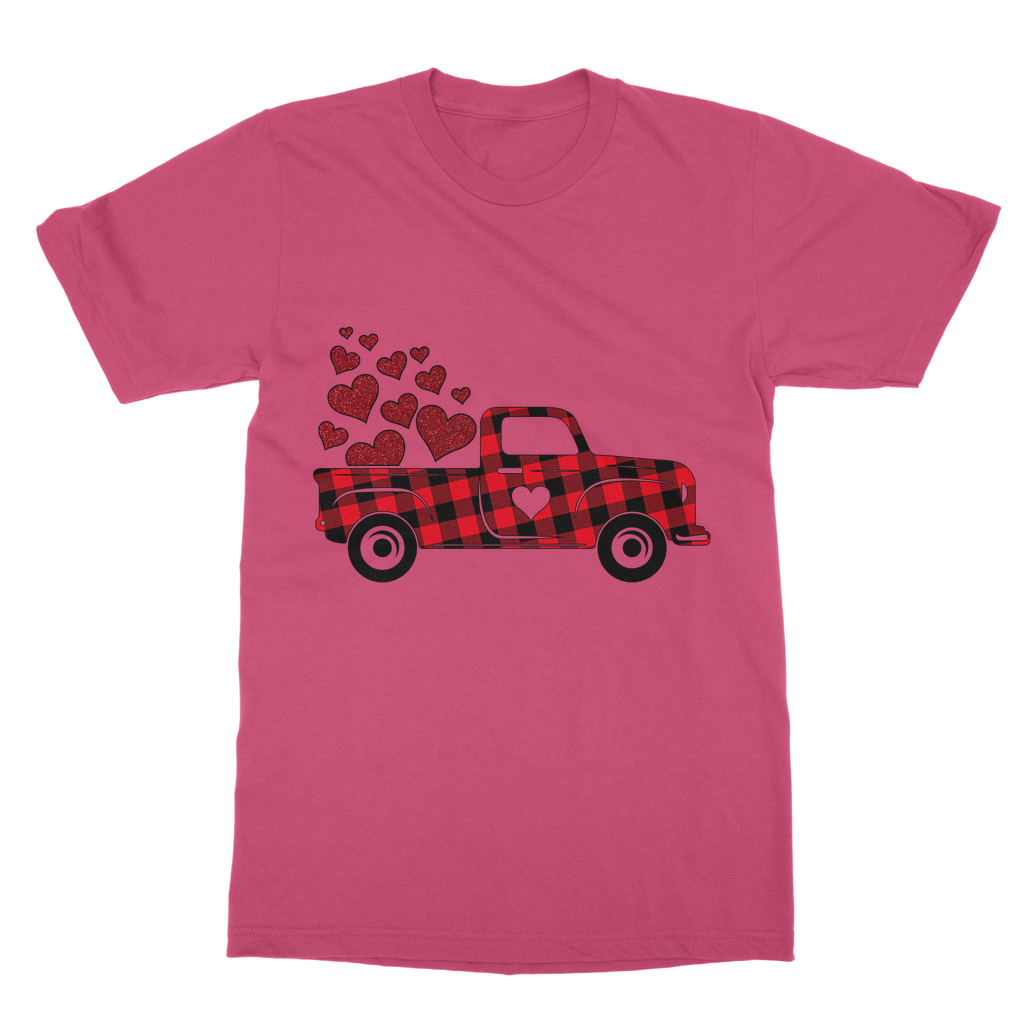 Love Truck Classic Heavy Cotton Adult T-Shirt - DirectlyPersonalised