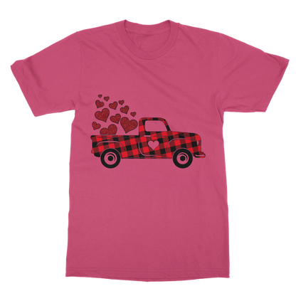 Love Truck Classic Heavy Cotton Adult T-Shirt - DirectlyPersonalised