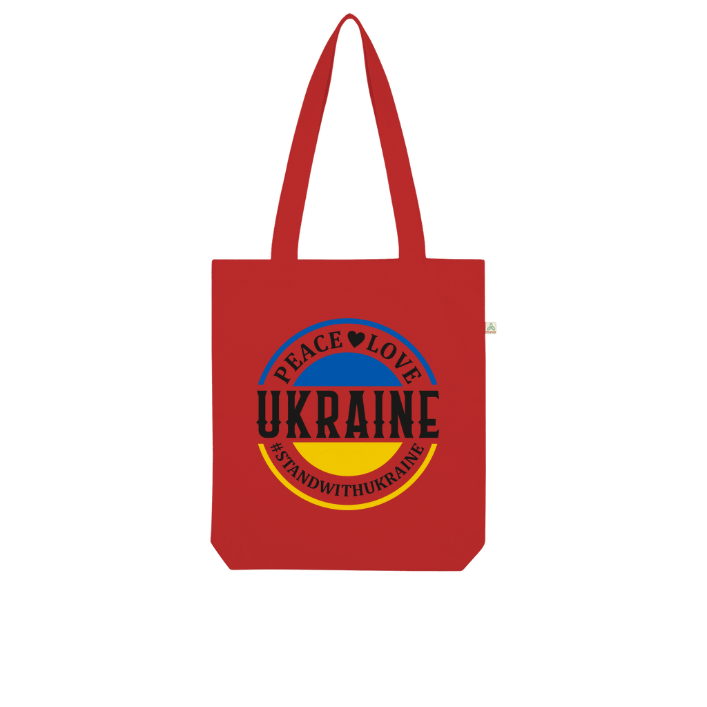 STAND WITH UKRAINE Organic Tote Bag - DirectlyPersonalised