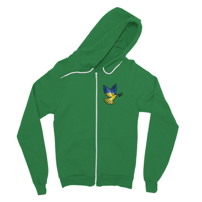 SUPPORT FOR UKRAINE Classic Adult Zip Hoodie - DirectlyPersonalised