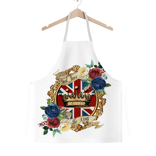 GOD SAVE THE KING Classic Sublimation Adult Apron - DirectlyPersonalised