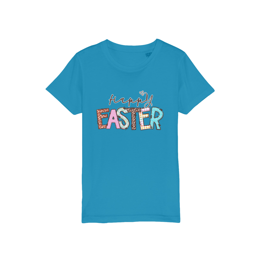 Happy Easter Organic Jersey Kids T-Shirt - DirectlyPersonalised