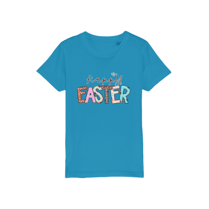 Happy Easter Organic Jersey Kids T-Shirt - DirectlyPersonalised