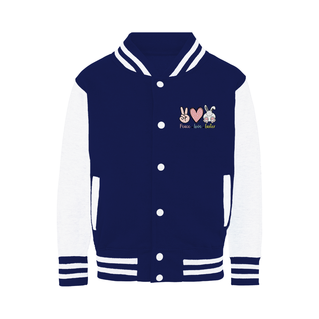 PEACE LOVE EASTER Varsity Jacket - DirectlyPersonalised