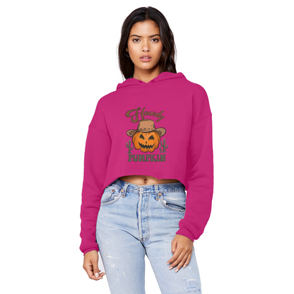 HOWDY PUMPKIN Unisex Cropped Raw Edge Boyfriend Hoodie - DirectlyPersonalised