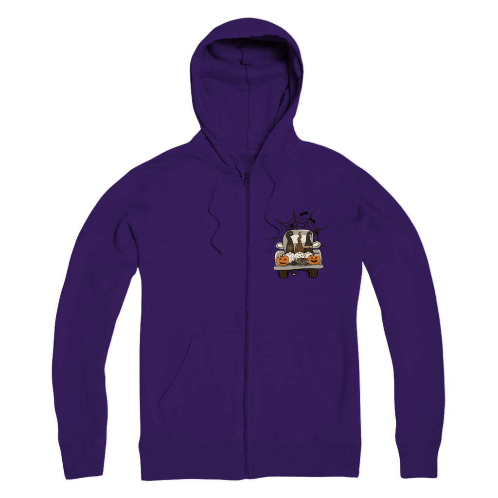 LETS GET SPOOKY Premium Adult Zip Hoodie - DirectlyPersonalised