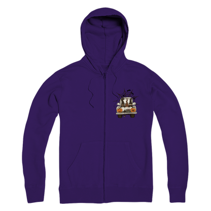 LETS GET SPOOKY Premium Adult Zip Hoodie - DirectlyPersonalised