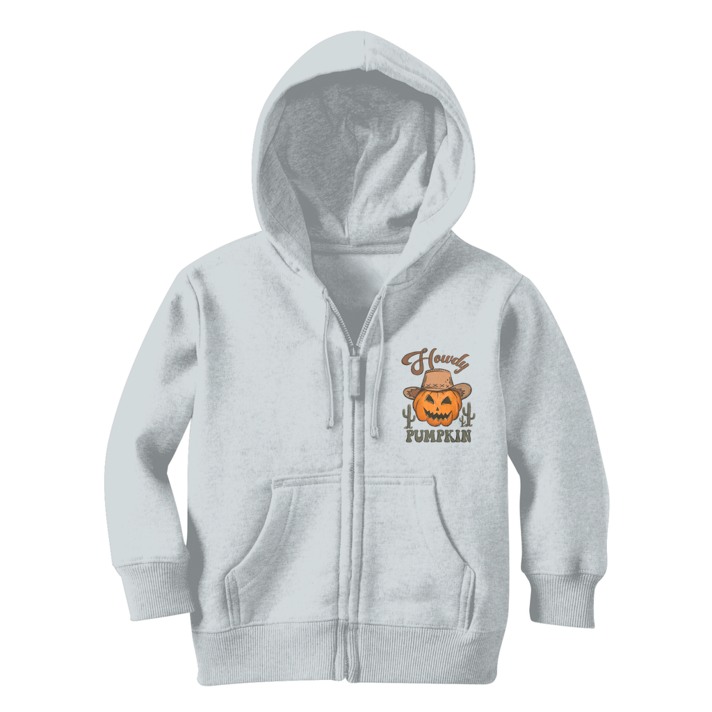 HOWDY PUMPKIN Classic Kids Zip Hoodie - DirectlyPersonalised
