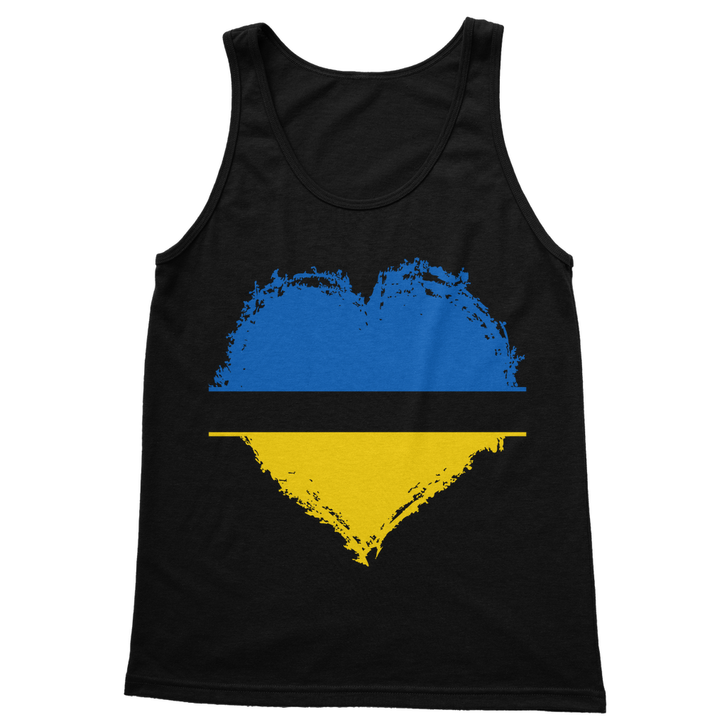 HEARTS WITH UKRAINE Classic Adult Vest Top - DirectlyPersonalised