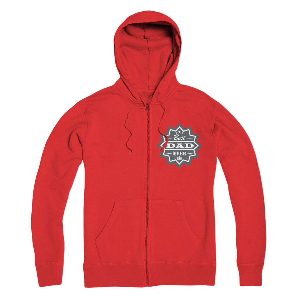 Best Dad Ever Premium Adult Zip Hoodie - DirectlyPersonalised