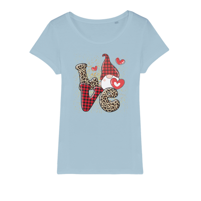 Ladies Valentine Design Organic Jersey Womens T-Shirt - DirectlyPersonalised