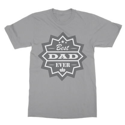 Best Dad Ever Classic Heavy Cotton Adult T-Shirt - DirectlyPersonalised