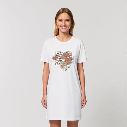 RIB CAGE Organic T-Shirt Dress - DirectlyPersonalised