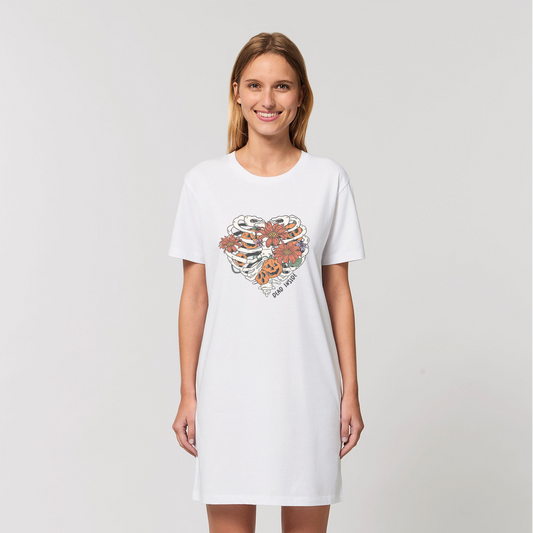 RIB CAGE Organic T-Shirt Dress - DirectlyPersonalised
