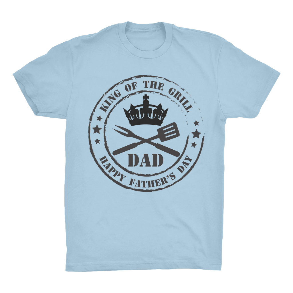 King of the Grill Organic Adult T-Shirt - DirectlyPersonalised