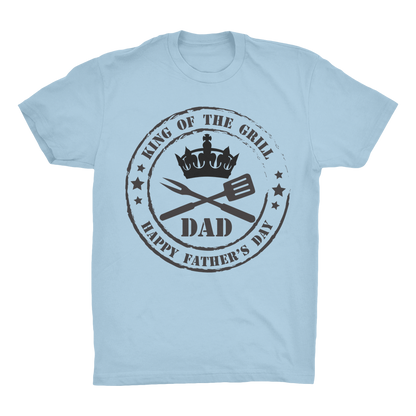 King of the Grill Organic Adult T-Shirt - DirectlyPersonalised