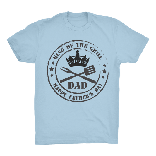 King of the Grill Organic Adult T-Shirt - DirectlyPersonalised