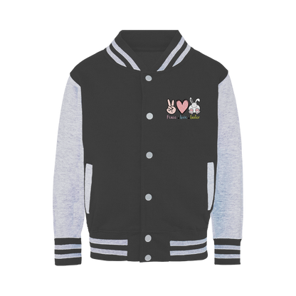 PEACE LOVE EASTER Varsity Jacket - DirectlyPersonalised