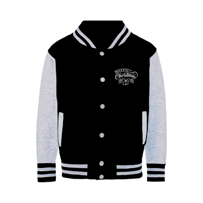 Merry Christmas White Varsity Jacket