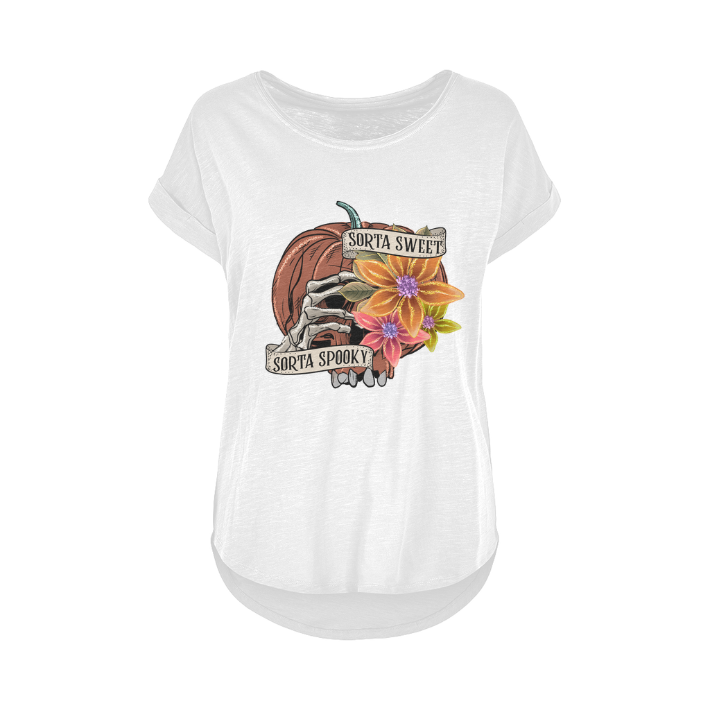 SORTA SWEET - SORTA SPOOKY Women's Long Slub T-Shirt XS-5XL - DirectlyPersonalised