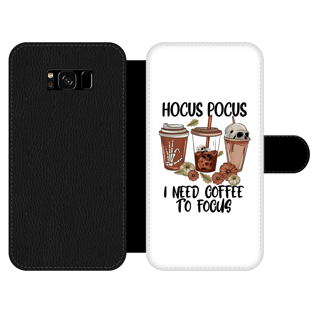 HOCUS POCUS -COFFEE DESIGN Front Printed Wallet Cases - DirectlyPersonalised