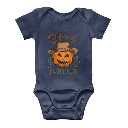 HOWDY PUMPKIN Classic Baby Onesie Bodysuit - DirectlyPersonalised