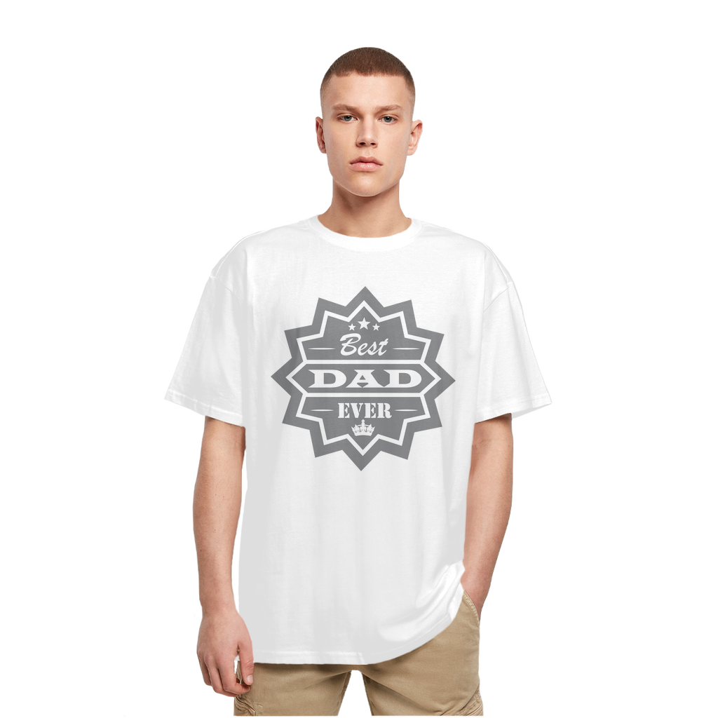 Best Dad Ever Heavy Oversized T-Shirt - DirectlyPersonalised