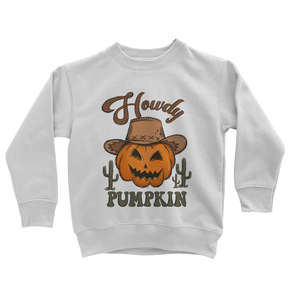 HOWDY PUMPKIN Classic Kids Sweatshirt - DirectlyPersonalised
