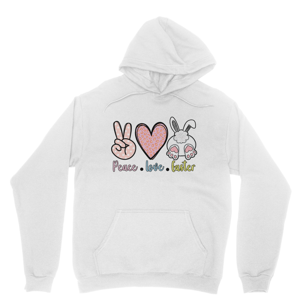PEACE LOVE EASTER Classic Adult Hoodie - DirectlyPersonalised