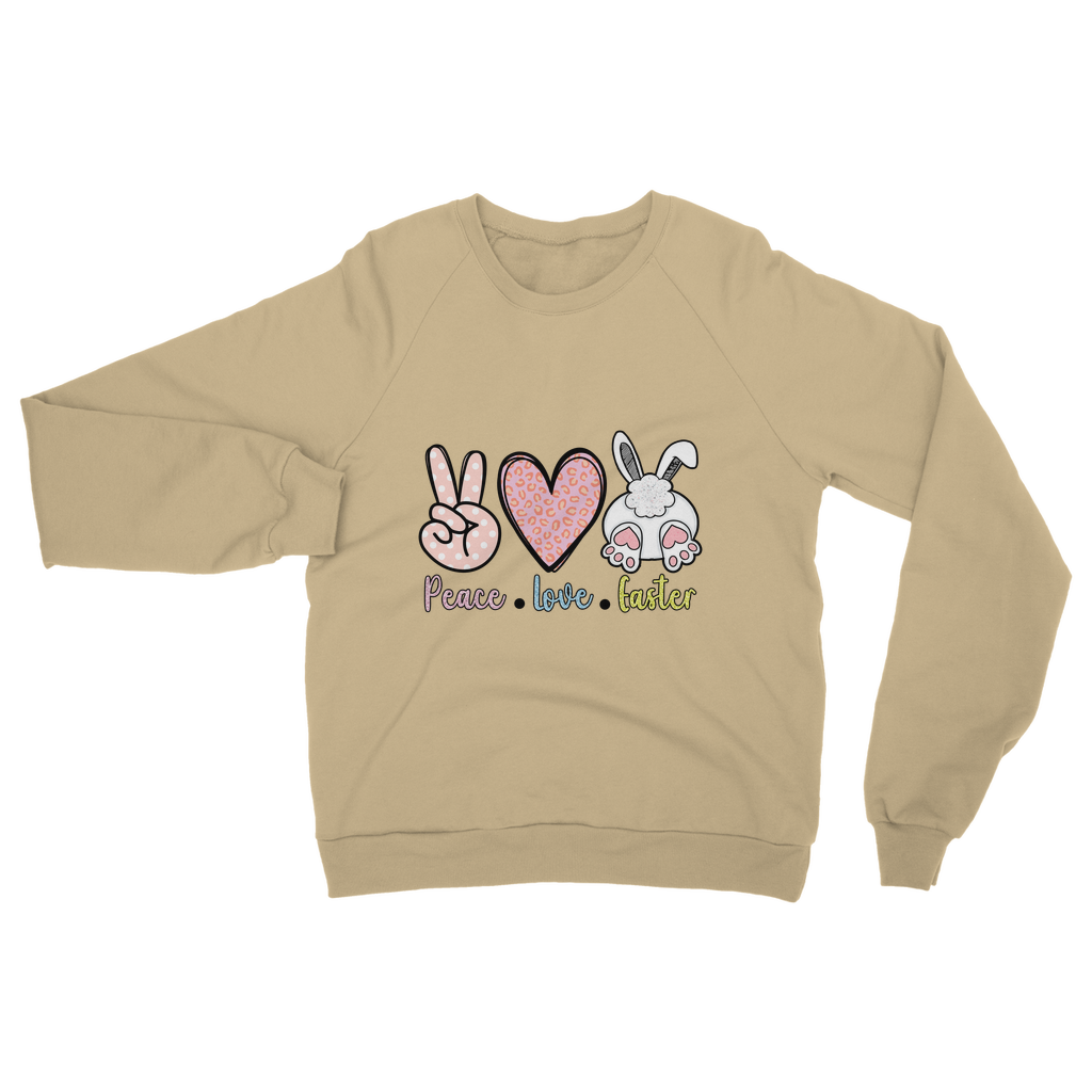 PEACE LOVE EASTER Classic Adult Sweatshirt - DirectlyPersonalised