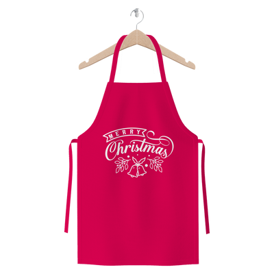 Merry Christmas White Premium Jersey Apron