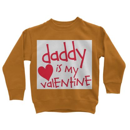 Daddy's my Valentine Classic Kids Sweatshirt - DirectlyPersonalised