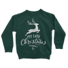 My First Christmas White Classic Kids Sweatshirt