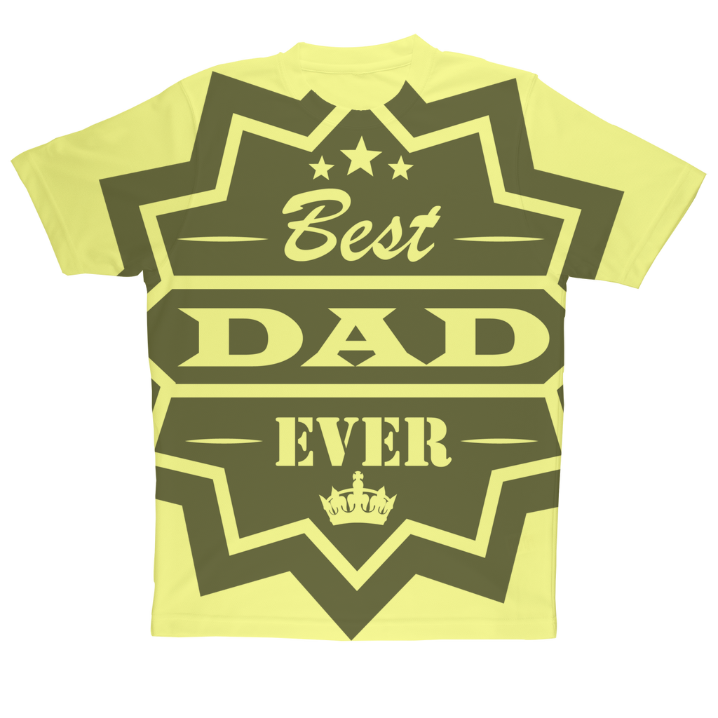 Best Dad Ever Sublimation Performance Adult T-Shirt - DirectlyPersonalised
