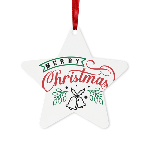 Merry Christmas Metal Hanging Ornament