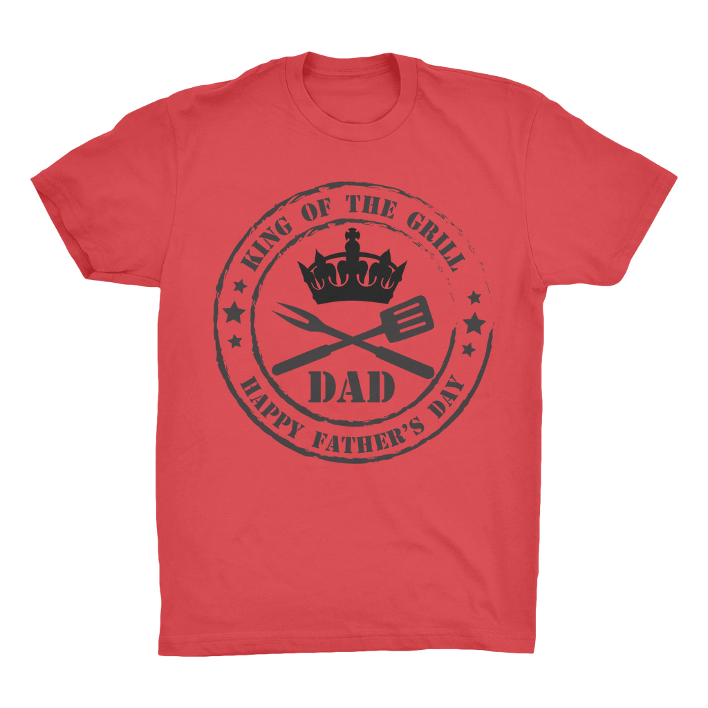 King of the Grill Organic Adult T-Shirt - DirectlyPersonalised