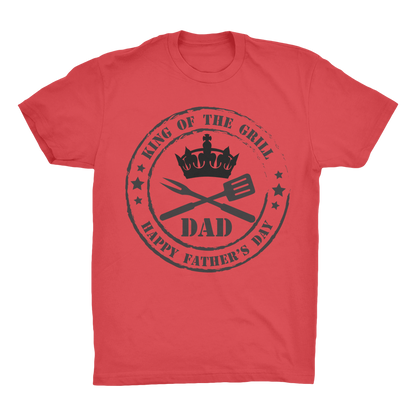 King of the Grill Organic Adult T-Shirt - DirectlyPersonalised