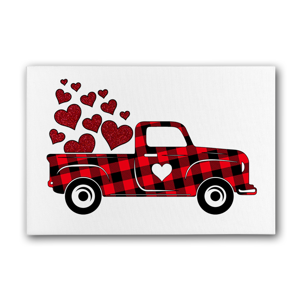 Love Truck Premium Stretched Canvas - DirectlyPersonalised