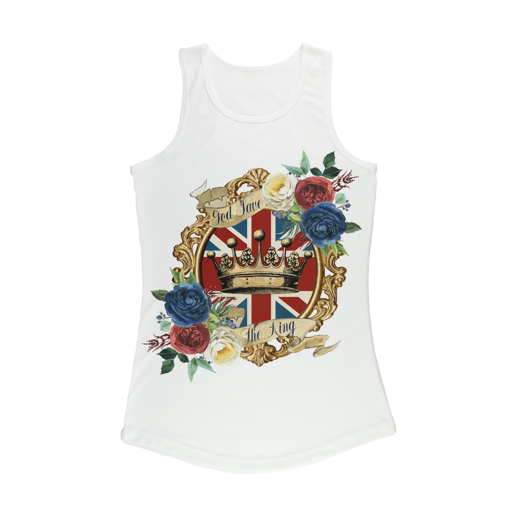 GOD SAVE THE KING Women Performance Tank Top - DirectlyPersonalised