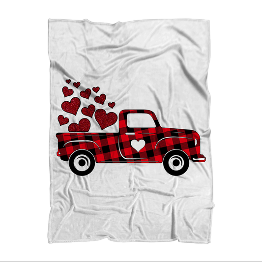 Love Truck Premium Sublimation Adult Blanket - DirectlyPersonalised