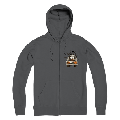 LETS GET SPOOKY Premium Adult Zip Hoodie - DirectlyPersonalised
