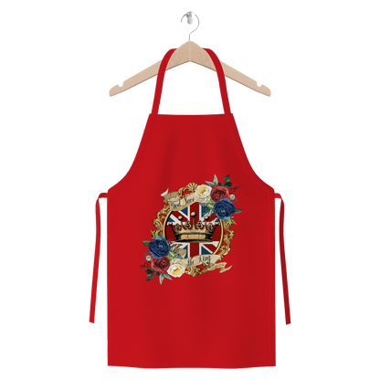 GOD SAVE THE KING Premium Jersey Apron - DirectlyPersonalised
