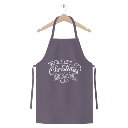 Merry Christmas White Premium Jersey Apron