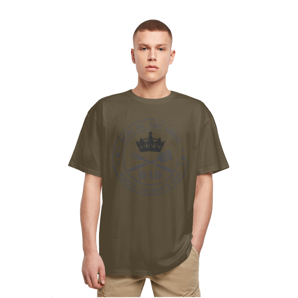 King of the Grill Heavy Oversized T-Shirt - DirectlyPersonalised