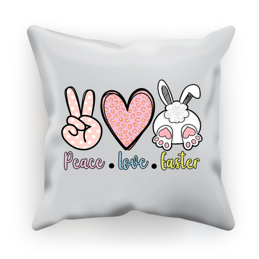 PEACE LOVE EASTER Sublimation Cushion Cover - DirectlyPersonalised